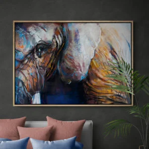 Bedroom with large tropical plant 17