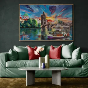 Bright living room with sofa and coffee table 17