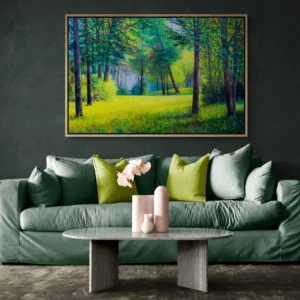 Bright living room with sofa and coffee table 2