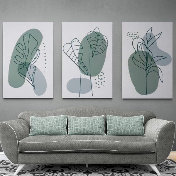 Tableau Modern Et Artistiques 1 Comfy 3 Seater Sofa In Living Room 3