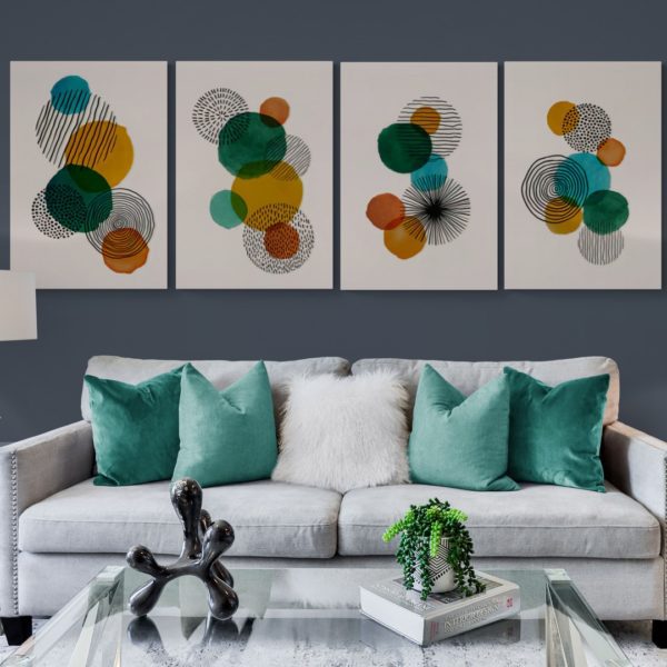 Comfy Sofa With Twin Lamps And Side Tables 1