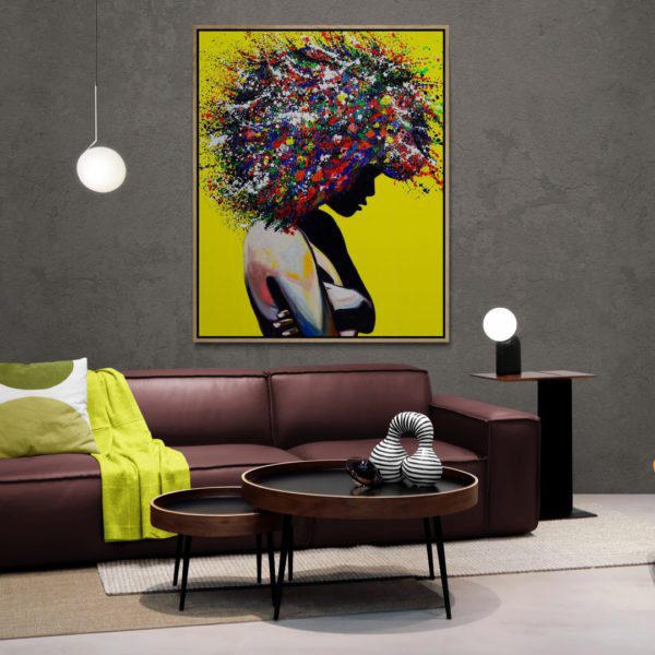 Large Leather Sofa In Living Room