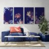 Modern living room with tropical plants 2