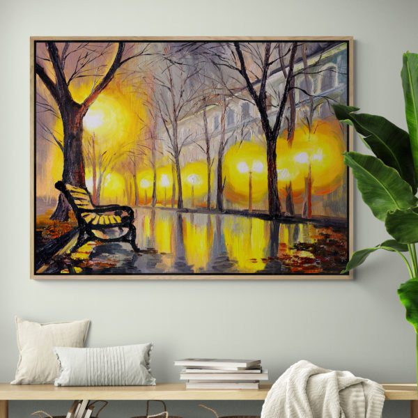 Sitting Room With Bench Seat And Tropical Plant