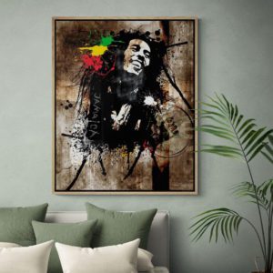 Bedroom with large tropical plant 1