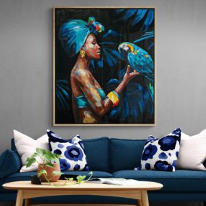 Comfy living room with sofa and coffee table