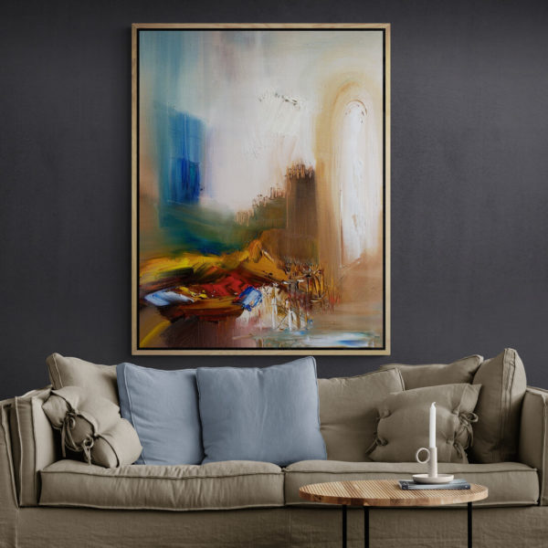 Open Plan Industrial Style Living Room 13