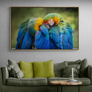 Open plan industrial style living room