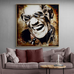 Open plan industrial style living room 4