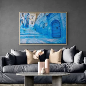 Tableau d'escalier Bleu