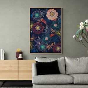 Tableau De Fleurs Éclatantes
