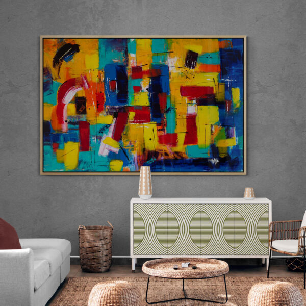 Tableau De Chaos De Couleurs