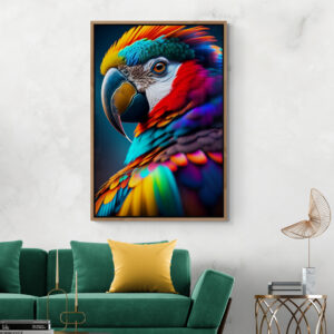 Tableau de Perroquet Éclatant"