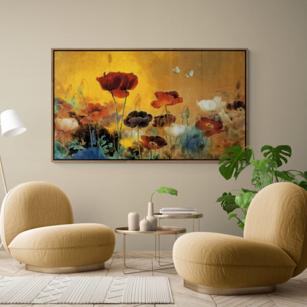 Tableau De Fleurs Lumineuses