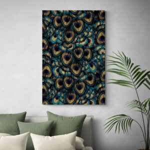 Tableau de Mosaïque de Paon