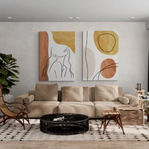 Bright Boho Style Living Room 8
