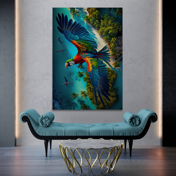 Tableau De Perroquet Exotique