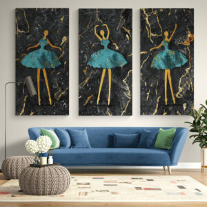 Tableau De Trio De Grâce Et D'Élégance