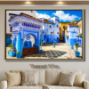 Tableau de Ruelle bleue à Chefchaouen
