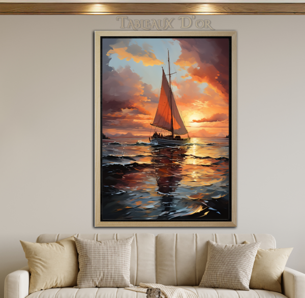 Tableau De Voilier Écarlate