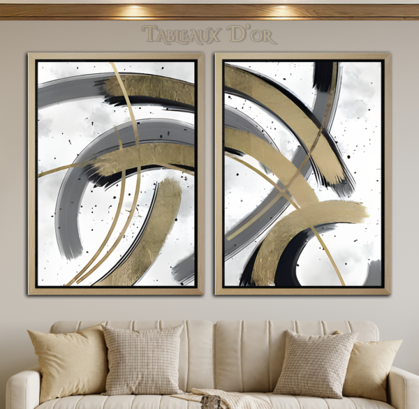 Tableau De Élégance Abstraite