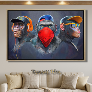 Tableau de Singes Contemporains