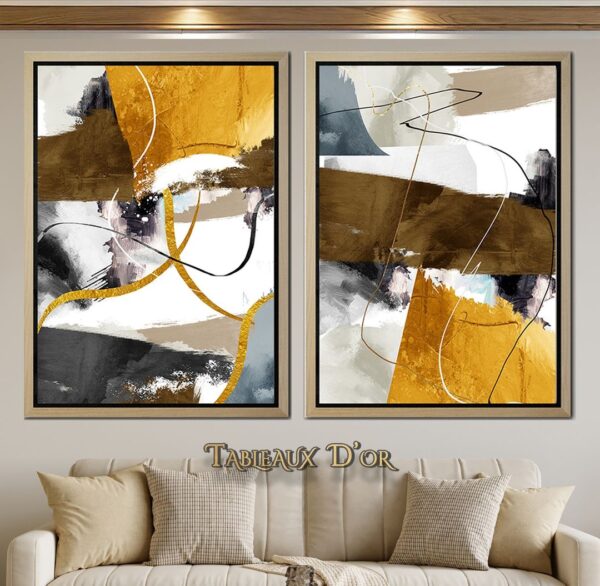 Tableau De Élégance Abstraite